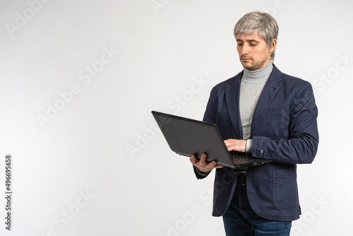 Experienced businessman. Gr...