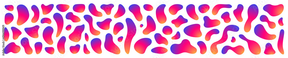 Abstract blotch shape. Liquid shape elements. Set of modern graphic elements. Fluid dynamical colored forms banner. Gradient abstract liquid shapes. Vector illustration. Abstract blotch shape. Liquid shape elements. Set of modern graphic elements. Fluid dynamical colored forms banner. Gradient abstract liquid shapes. Vector illustration.