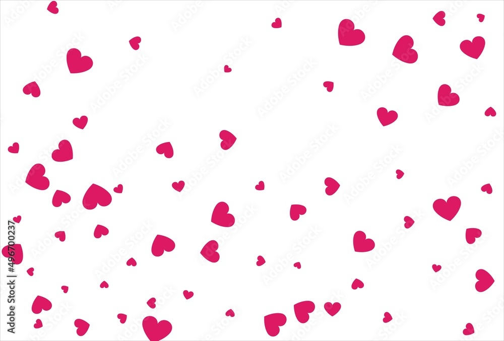 Red heart background. Love confetti background Red heart background. Love confetti background