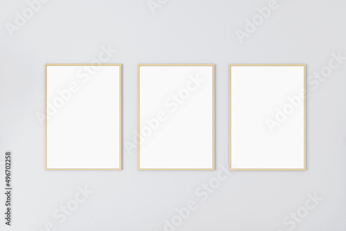 Three frame mockup A4