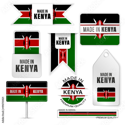 Made in Kenya graphics and labels set.