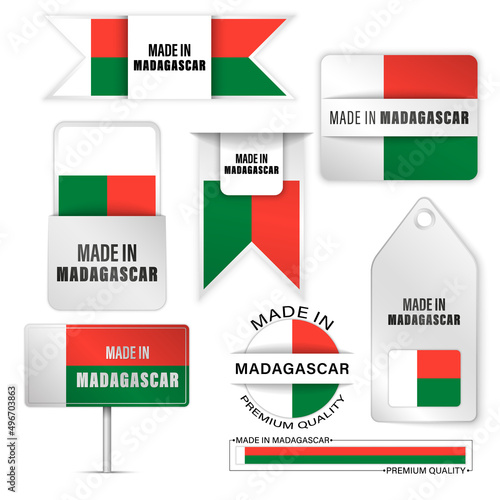 Made in Madagascar graphics and labels set.