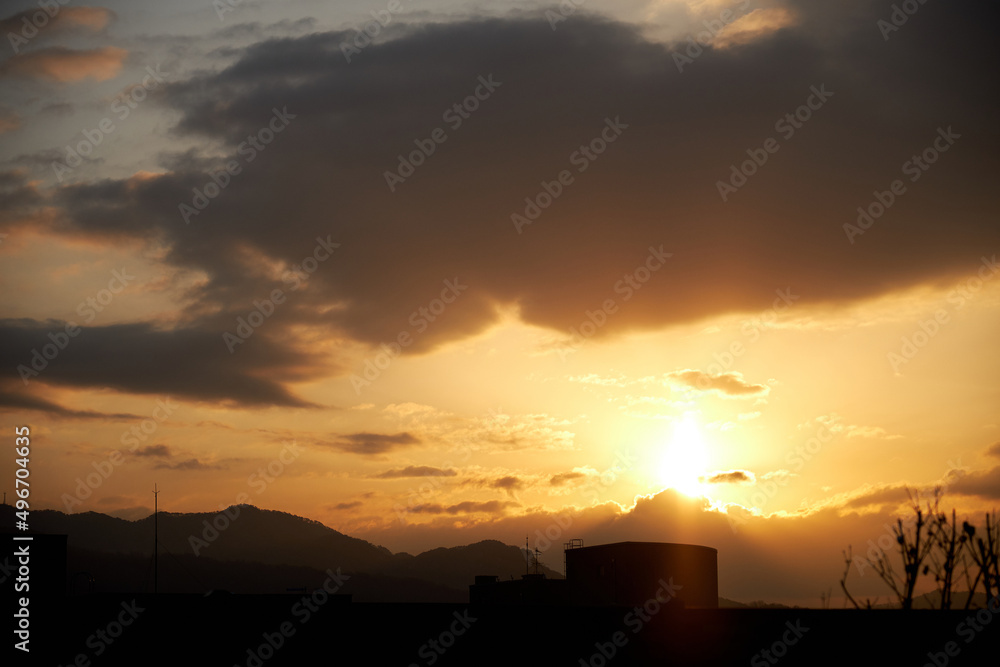 Beautiful sunset seen in Korea.
Beautiful sunset seen in Korea.