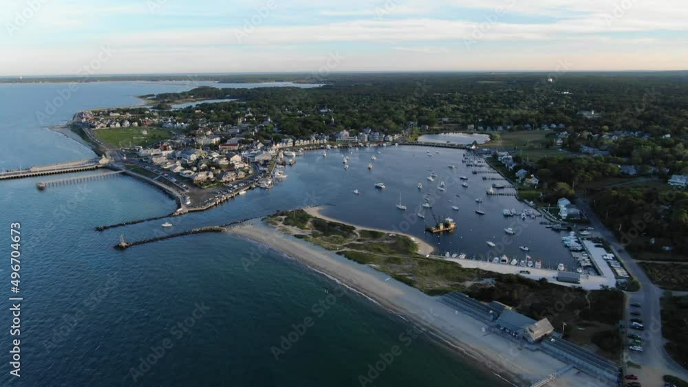 Marthas Vineyard high aerial marina Marthas Vineyard high aerial marina