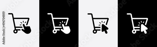 Print op canvas Shopping cart icon