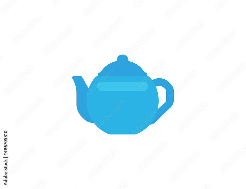 Teapot vector flat emoticon. Isolated Teapot illustration. Teapot icon Teapot vector flat emoticon. Isolated Teapot illustration. Teapot icon