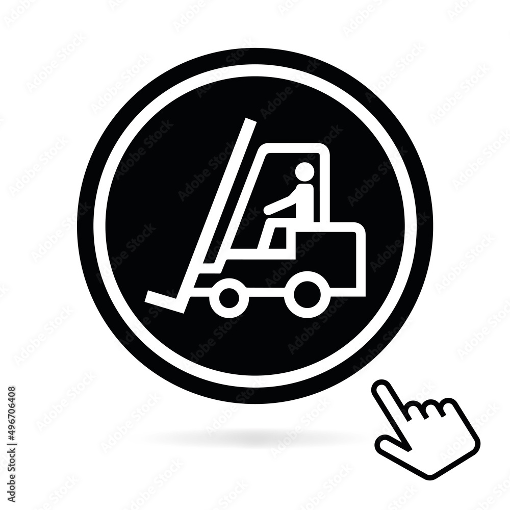 Logo chariot élévateur. Logo chariot élévateur.