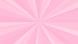 模様が入っているお洒落なサンバースト集中線背景素材　ピンク
