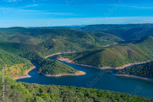 Photos Tagus river passing Monfrague national park in Spain.