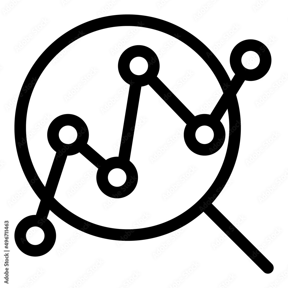 Search Statistics Flat Icon Isolated On White Background Search Statistics Flat Icon Isolated On White Background