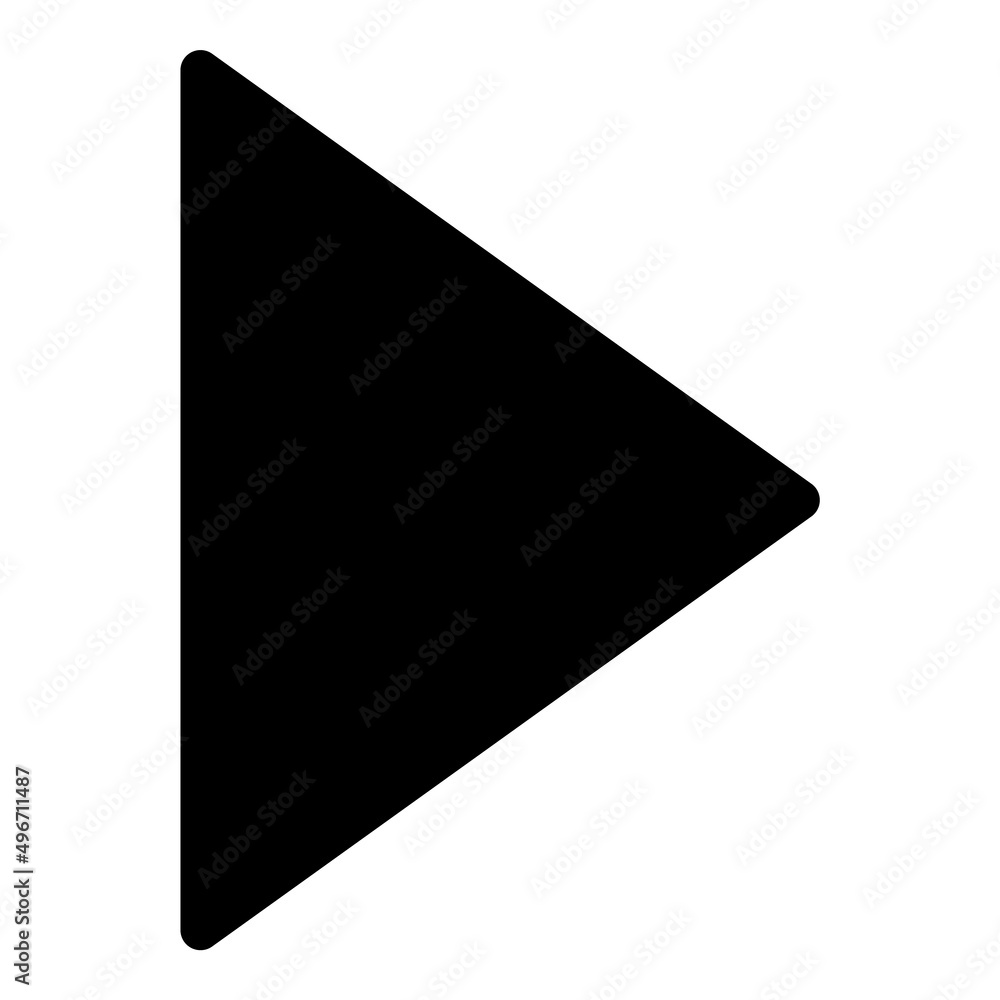 Play Button Flat Icon Isolated On White Background Play Button Flat Icon Isolated On White Background
