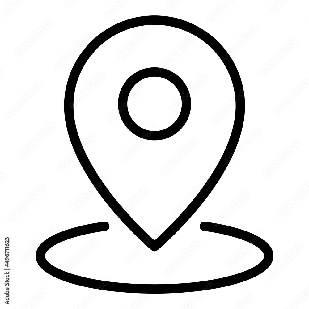 Map Pin Location Flat Icon Isolated On White Background Map Pin Location Flat Icon Isolated On White Background
