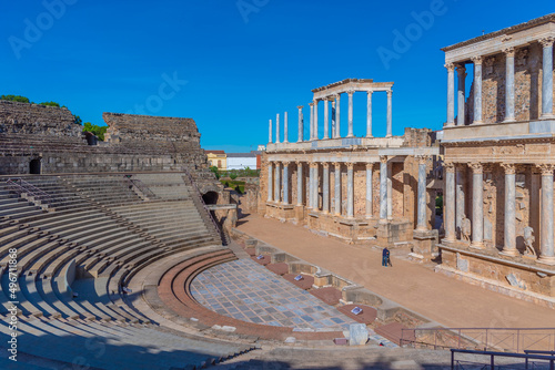 Teatro Romano de Merida in Spain. photo