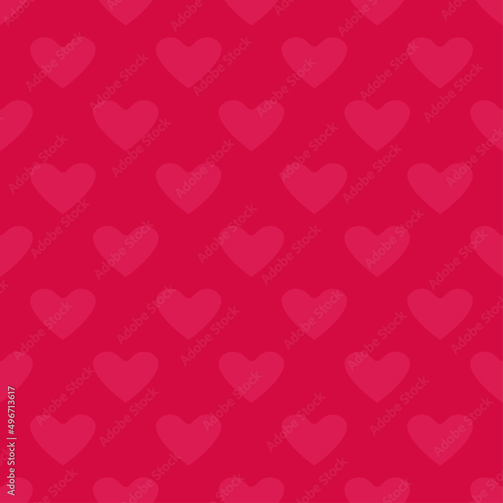Abstract heart seamless pattern, love shape background