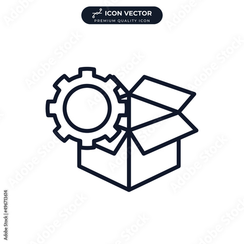 processing order icon symbol template for graphic and web design collection logo vector illustration