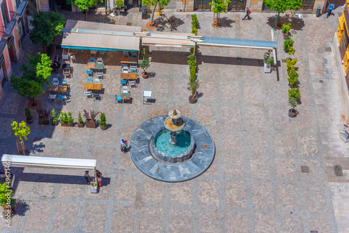 View of plaza del obispo in Malaga. photo