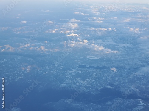 Flying Over the Sierras, Eastern California