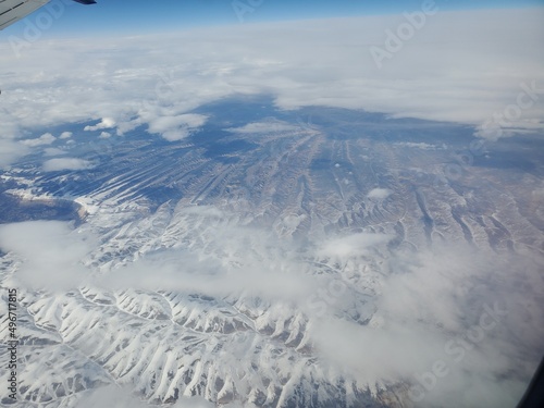 Flying Over the Colorado Rockies