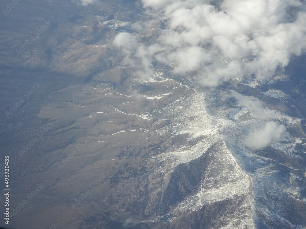 Fototapeta premium Flying Over Nevada