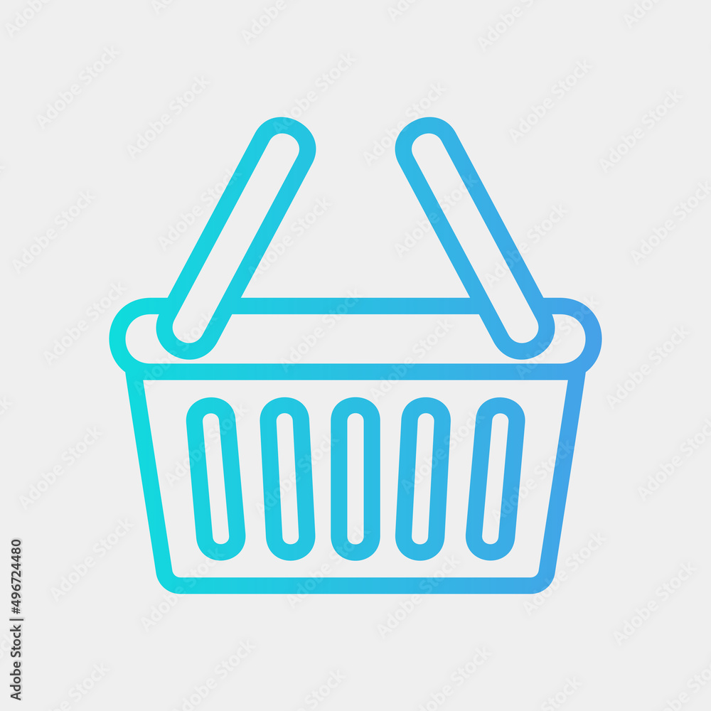 Shopping bag icon in gradient style about black friday, use for website mobile app presentation Shopping bag icon in gradient style about black friday, use for website mobile app presentation