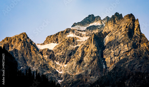 sunset in the mountains