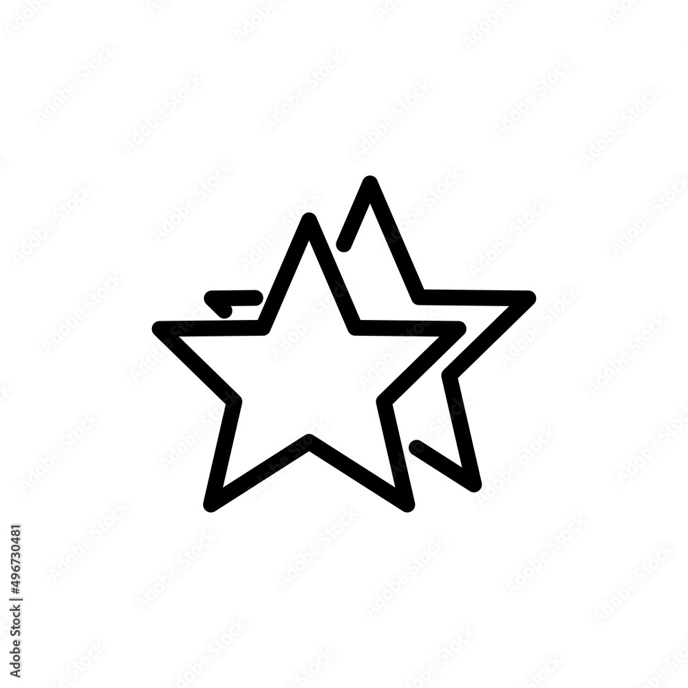 Star icon. suitable for favorite symbol, featured, best. line icon style. simple design editable. Design template vector Star icon. suitable for favorite symbol, featured, best. line icon style. simple design editable. Design template vector