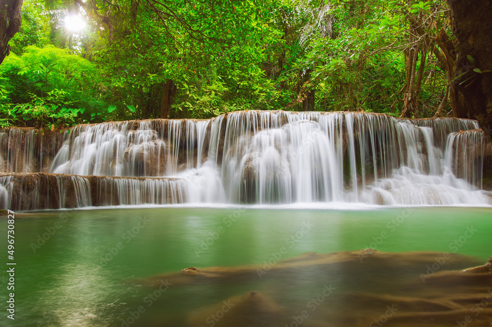 Landscape Huay Mae Kamin waterfall, Srinakarin Dam in Kanchanaburi, Thailand. Landscape Huay Mae Kamin waterfall, Srinakarin Dam in Kanchanaburi, Thailand.