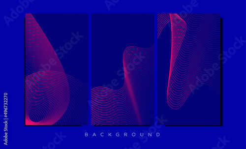 Color abstract line technology background. color technology line illustration.