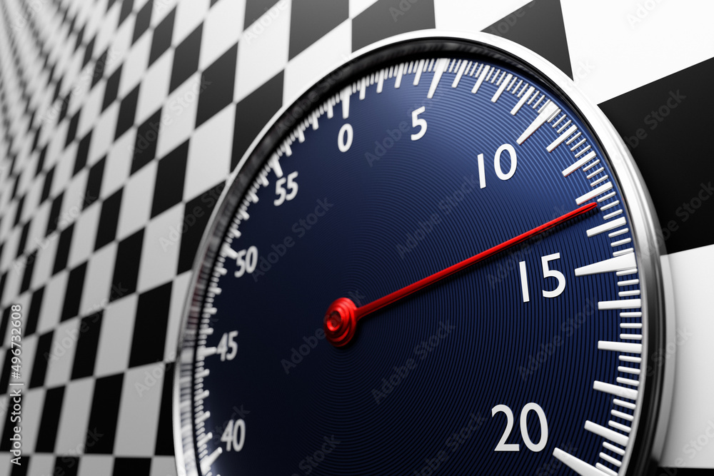3d illustration of black round clock, stopwatch on a black and white checkered background. Stopwatch icon, logo. Chronometer, vintage timer 3d illustration of black round clock, stopwatch on a black and white checkered background. Stopwatch icon, logo. Chronometer, vintage timer