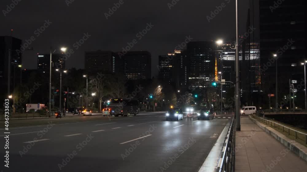 東京 内堀通り 夜景
東京 内堀通り 夜景