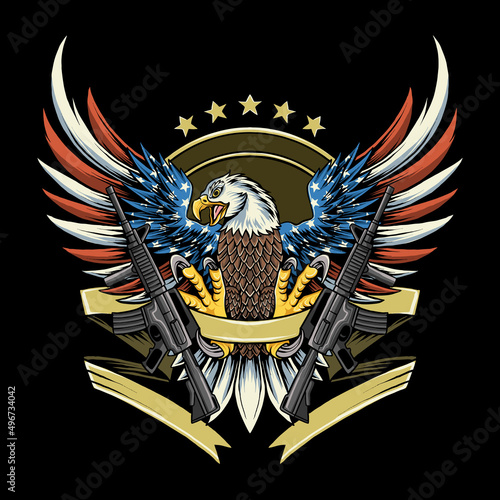 United States Eagle for Veterans Day Memorial Day and Independence Day
