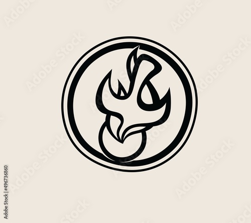 The Holy spirit Icon, art vector design