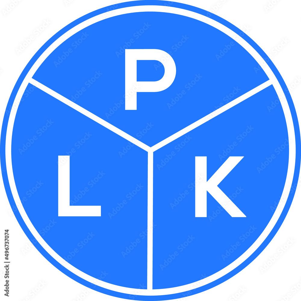 PLK letter logo design on white background. PLK creative circle letter logo concept. PLK letter design. PLK letter logo design on white background. PLK creative circle letter logo concept. PLK letter design.