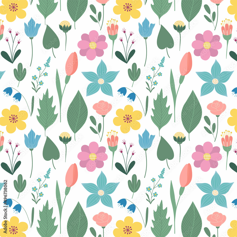Seamless pattern with floral pattern Seamless pattern with floral pattern
