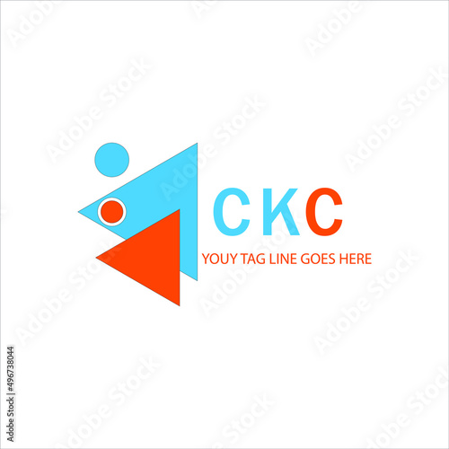 CKC letter logo creative design with vector graphic photo