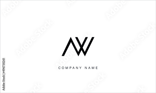 AW, WA, AW, Letters logo monogram