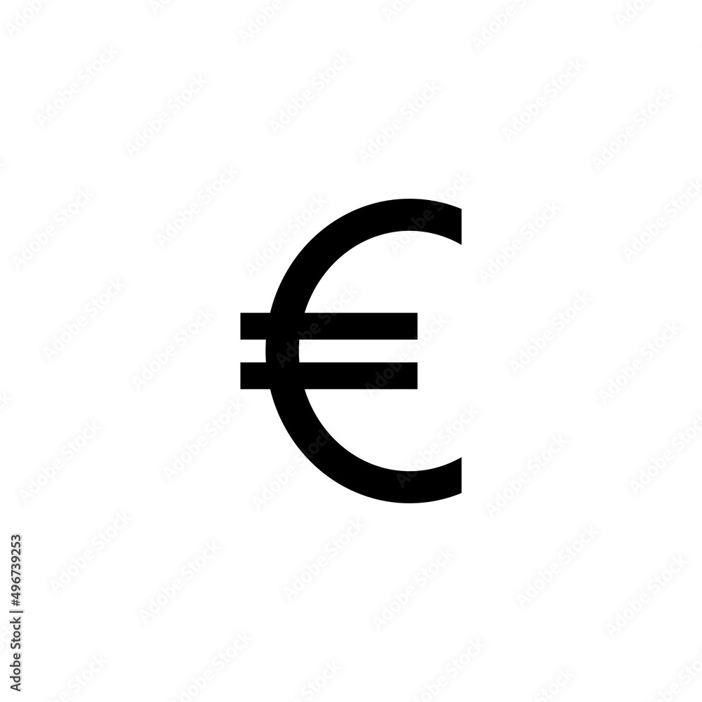 euro currency symbol vektor illustration design euro currency symbol vektor illustration design