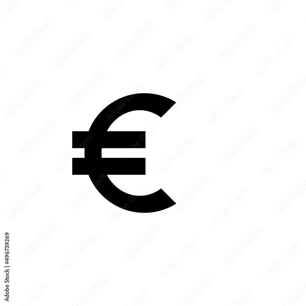 Fototapeta premium euro currency symbol vektor illustration design