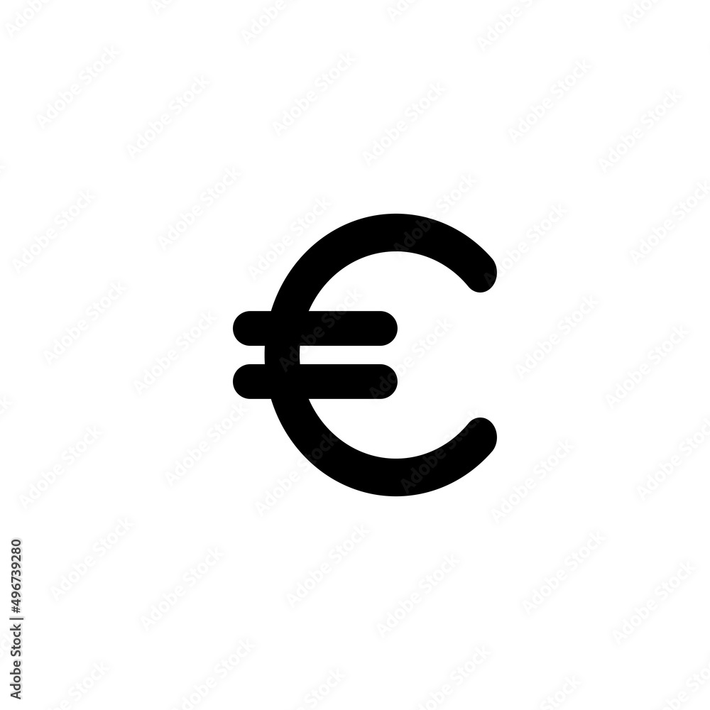 euro currency symbol vektor illustration design euro currency symbol vektor illustration design