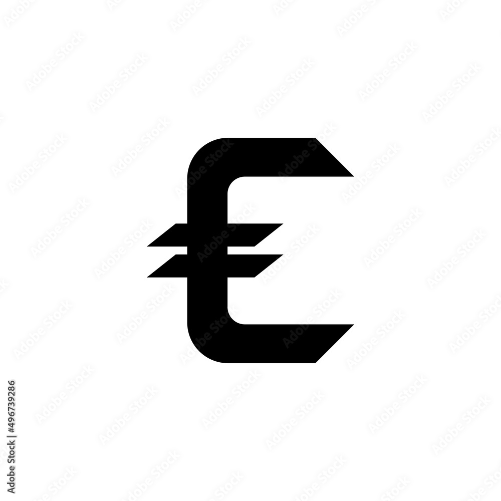 euro currency symbol vektor illustration design euro currency symbol vektor illustration design