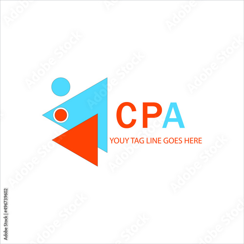 CPA letter logo creative design with vector graphic