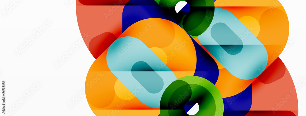 Creative geometric wallpaper. Circles, lines background. Business template for wallpaper, banner, background or landing Creative geometric wallpaper. Circles, lines background. Business template for wallpaper, banner, background or landing