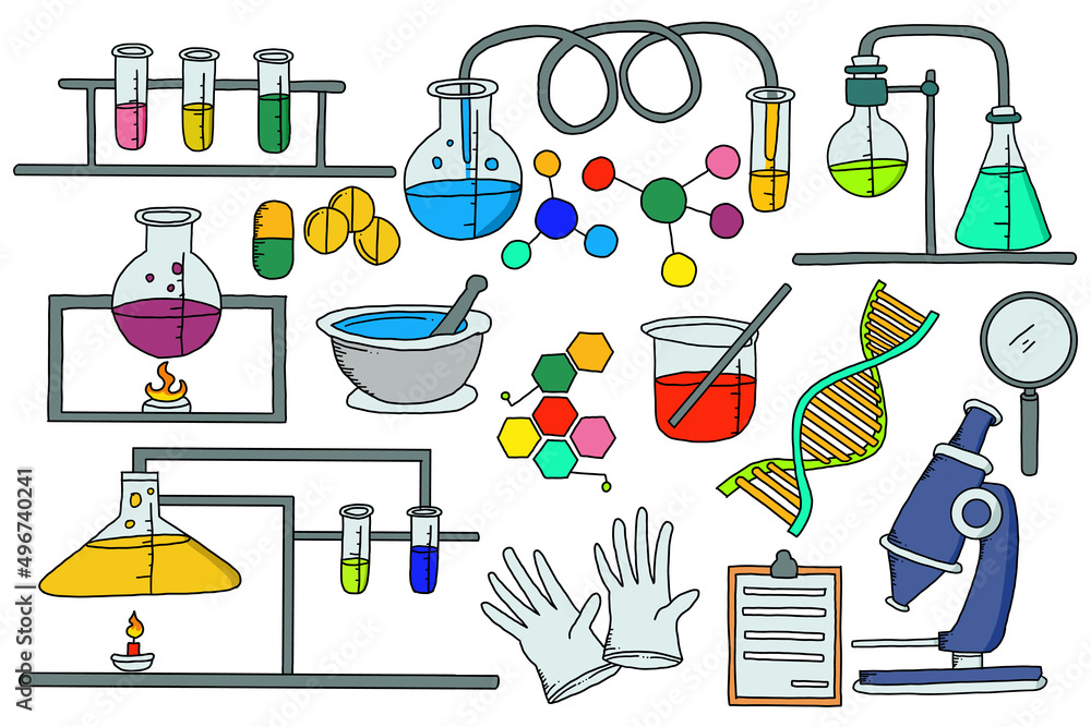 science and chemical research doodle design science and chemical research doodle design