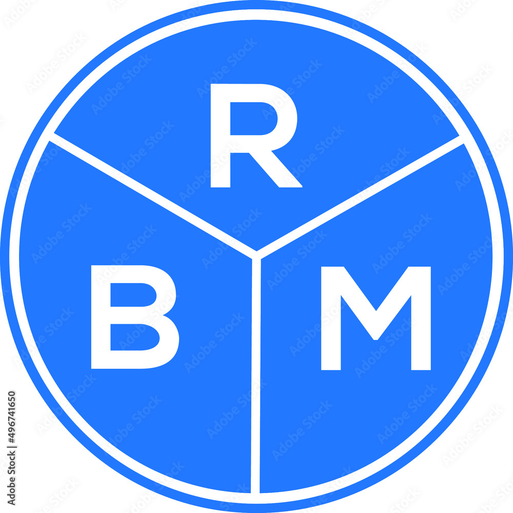 RBM letter logo design on white background. RBM creative circle letter logo concept. RBM letter design. RBM letter logo design on white background. RBM creative circle letter logo concept. RBM letter design.