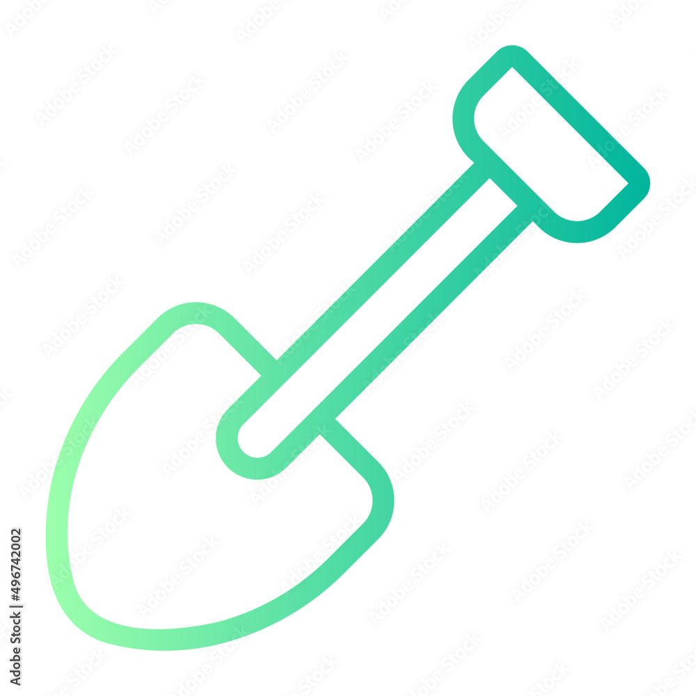 shovel gradient icon