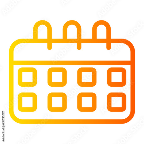 spring calendar gradient icon