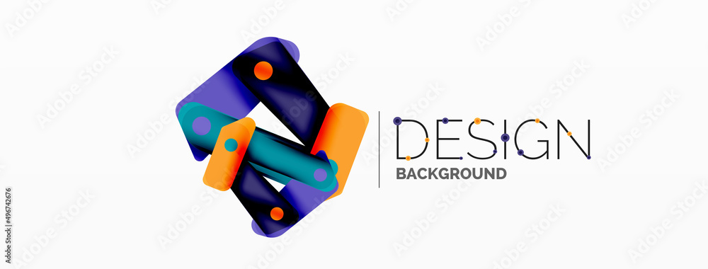 Tech minimal geometric wallpaper. Creative abstract background. Ribbon style stripes vector illustration for wallpaper banner background or landing page Tech minimal geometric wallpaper. Creative abstract background. Ribbon style stripes vector illustration for wallpaper banner background or landing page