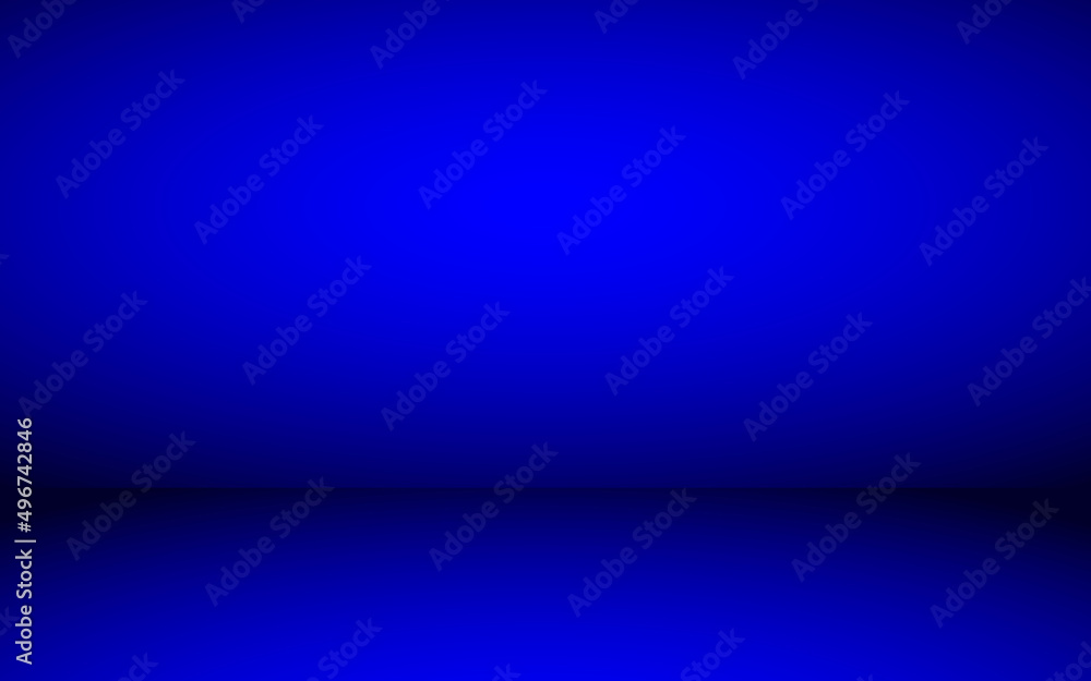 Modern Blue 3D Rendered Stage Design backdrop. Spotlight design wallpaper-Blue 3D Background Light Blue Background