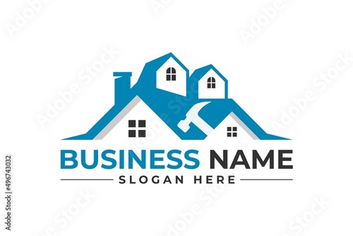 home repair, roofing, remodeling, handyman logo