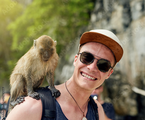 Canvas Print Just monkeying around